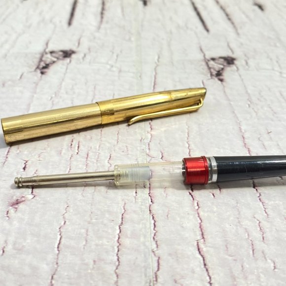 Vintage Golden National Fountain Pen, Vintage Gold Nib Ink Pen - Picture 5 of 10